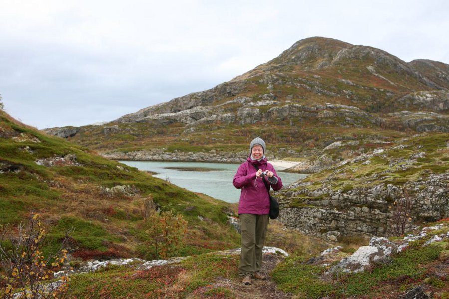 Katrin Klose in Norwegen auf Wandertour
