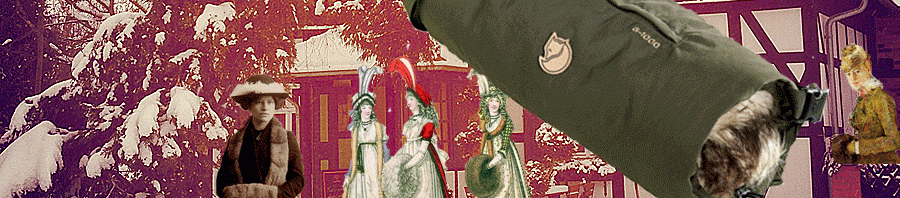 Muff - damals und heute. Fotos: D. Fuchsberger bei wikipedia, Berthe Morisot , Eugen Willenius,