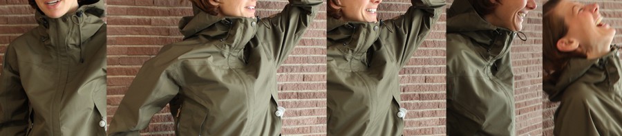 Janice trägt die Fjällräven Eco-Shell.