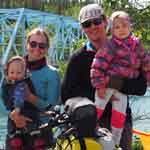 Fahrrad Familie Outdoor