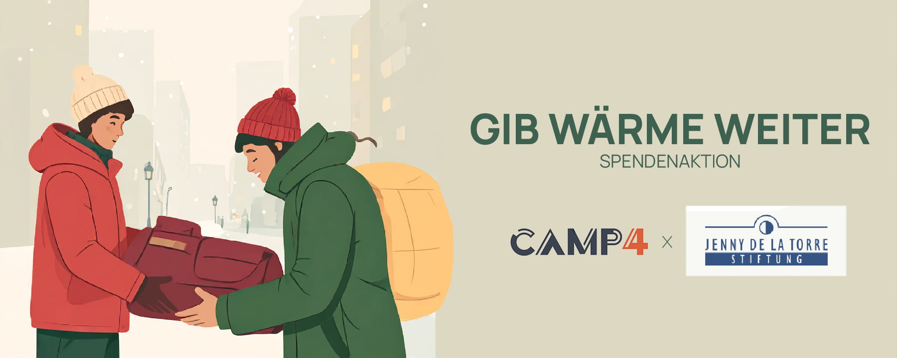 Gib Wärme weiter – unsere Spendenaktion