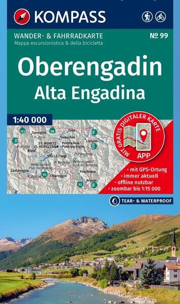 Wanderkarte Oberengadin