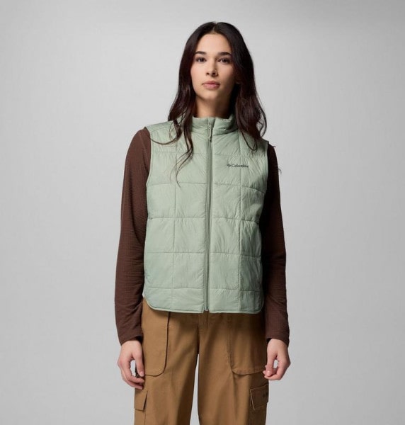 Sienna Hill Quilted Vest Women Safari