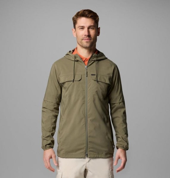 Skien Valley Hood Ls Shirt Stonegreen