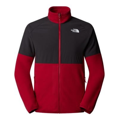 Glacier Fleece Heavyweight Full Zip Garnet Red Grey