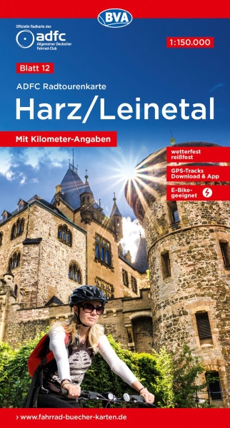 Harz / Leinetal Fahrradkarte