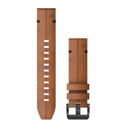 22mm QuickFit Armband Leder braun