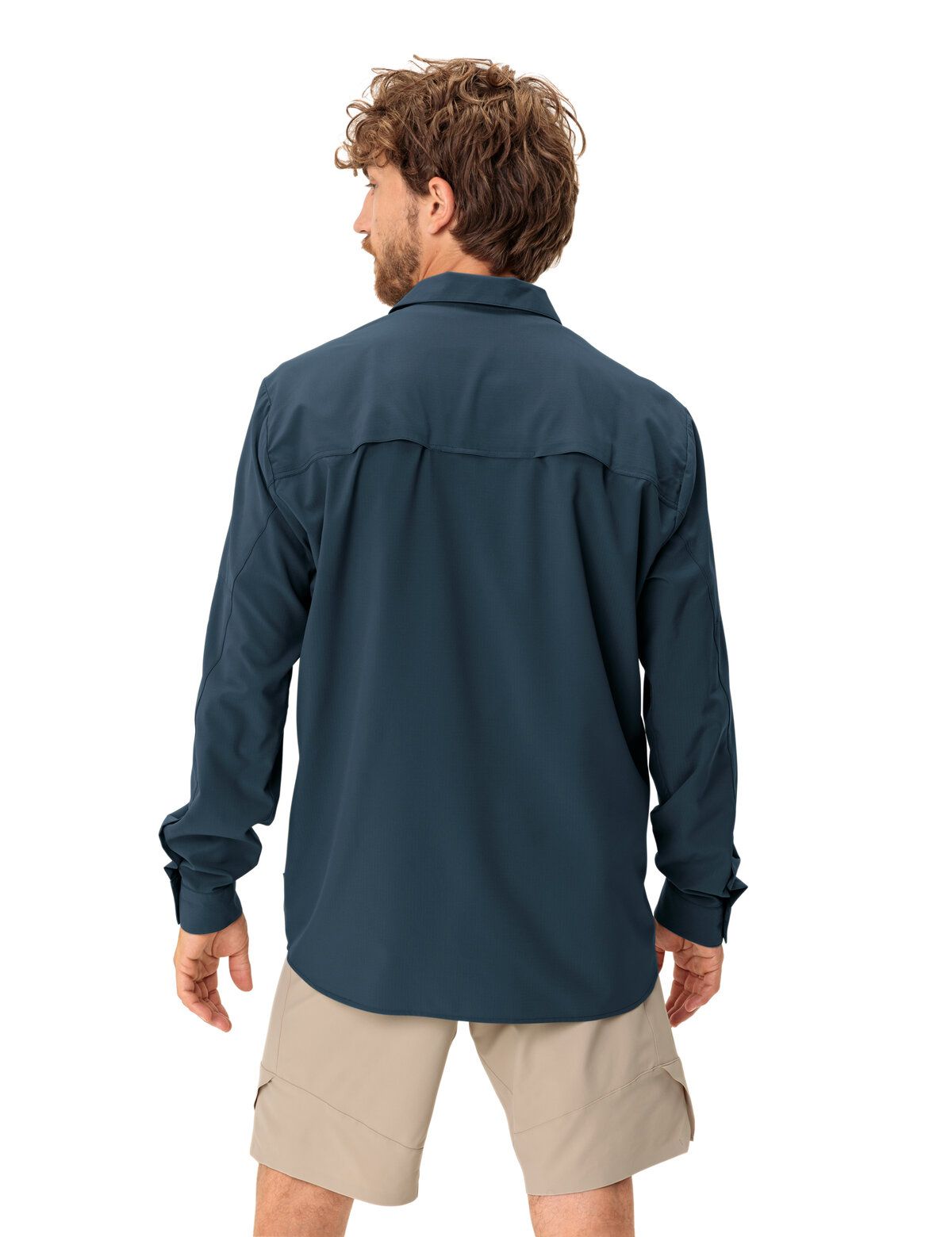 VAUDE Rosemoor Langarmshirt Herren - Nachhaltiges Base Layer Aus Recyceltem Polyester & Holzfasern
