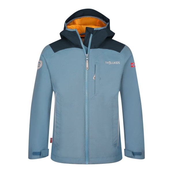 Kids Bergen Jacket - Blue/Black/Mango