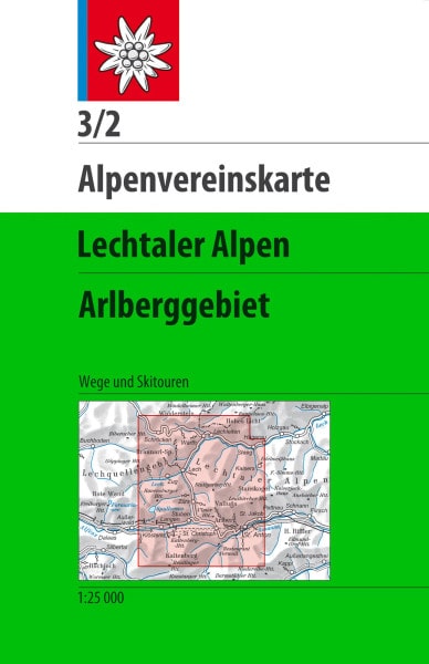 AV-Karte 3/2 - Lechtaler Alpen, Arlberggebiet