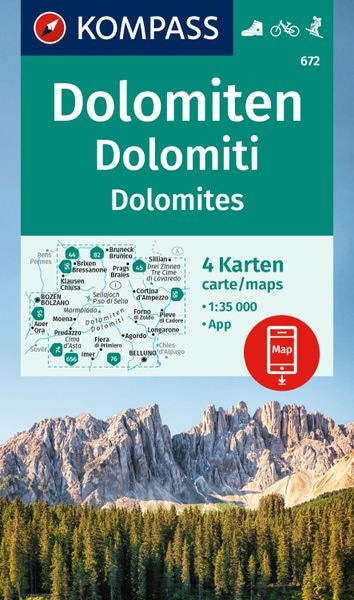 Wanderkarten Set Dolomiten