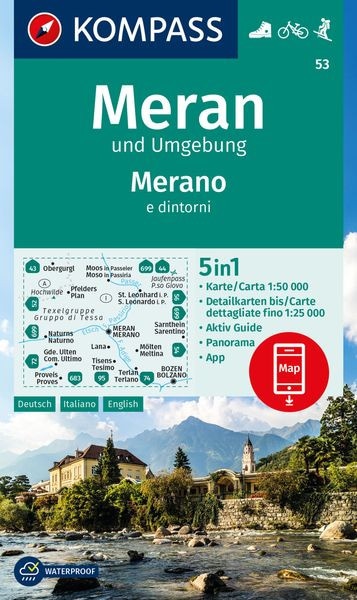 Wanderkarte Meran und Umgebung