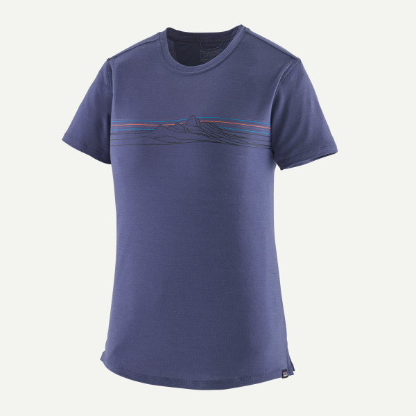 Capilene Cool Merino Blend Graphic Shirt Woman - Solistice Purple
