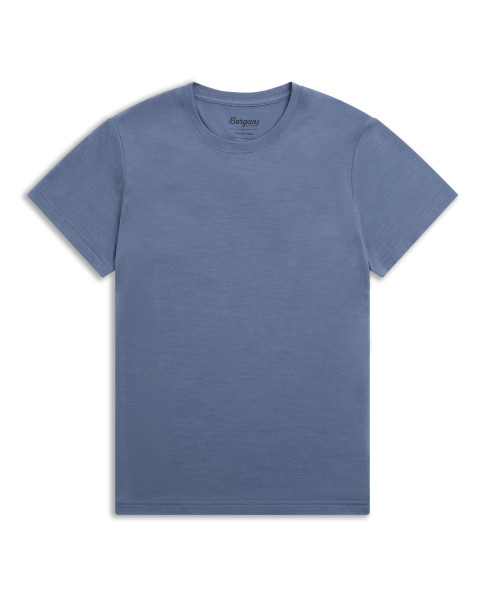 Merino Light Tee Women Granite Blue