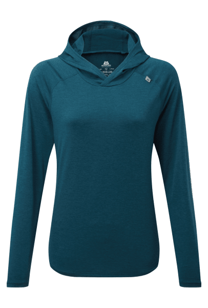 Glace Hooded WMN Top Majolica Blue