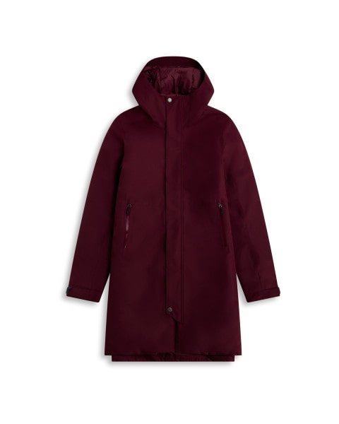 Oslo Insulated Shell Coat Woman Merlot
