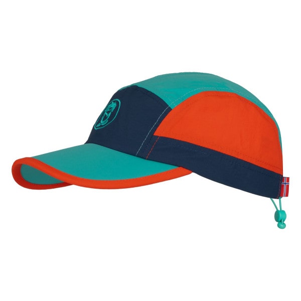 Kids Troll Cap Coral/ Blue/ Red
