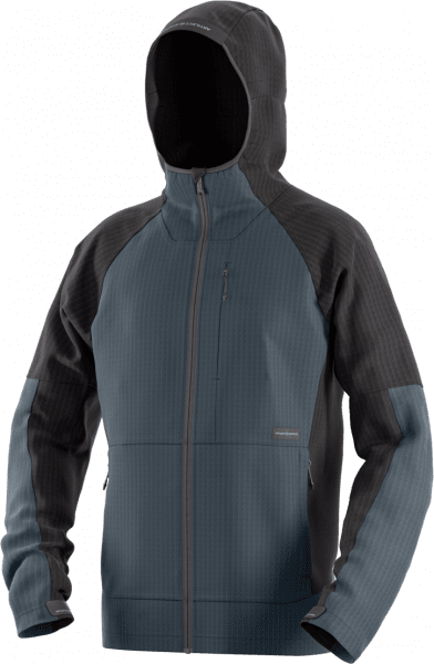 Intersect Doubleweave Jacket - dark slate/black