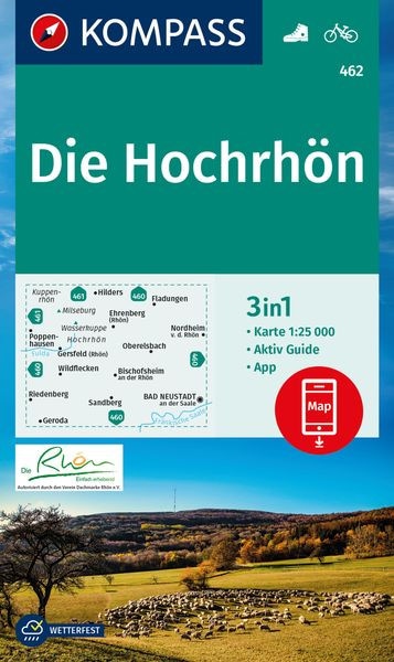 Wanderkarte Die Hochrhön