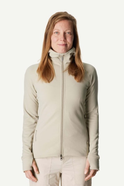 Power Houdi Woman Greenish Gray