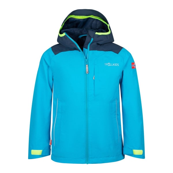 Kids Bergen Jacket Night Sky/Blue/Lime