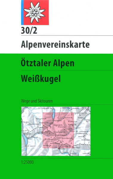 AV-Karte 30/2 - Ötztaler Alpen, Weißkugel