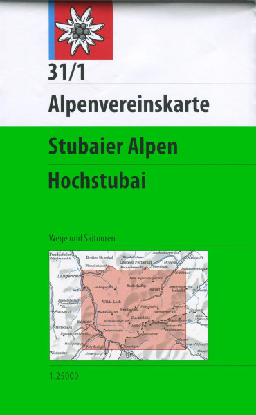 AV-Karte 31/1 - Stubaier Alpen, Hochstubai