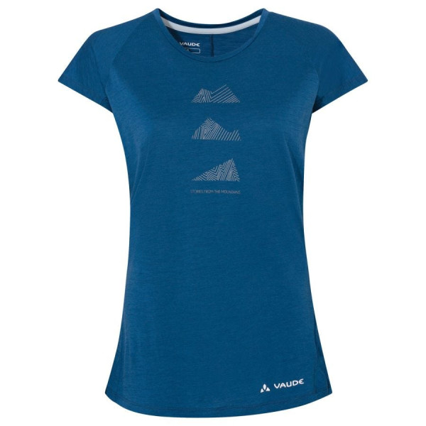 Tekoa Wool T-Shirt Women Shore Blue