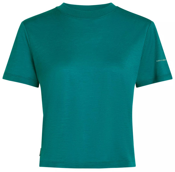 150 Tech Lite Short Sleeve Crop Tee Woman Tidal Teal
