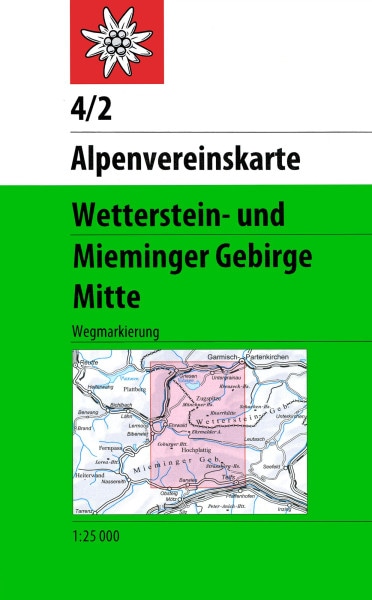 AV-Karte 04/2 - Wetterstein-Mieminger Gebirge, Mitte