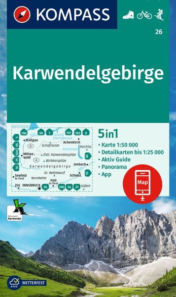 Wanderkarte Karwendelgebirge