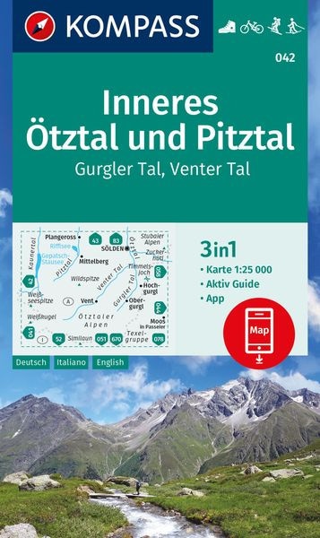 Wanderkarte 42 - Inneres Ötztal und Pitztal