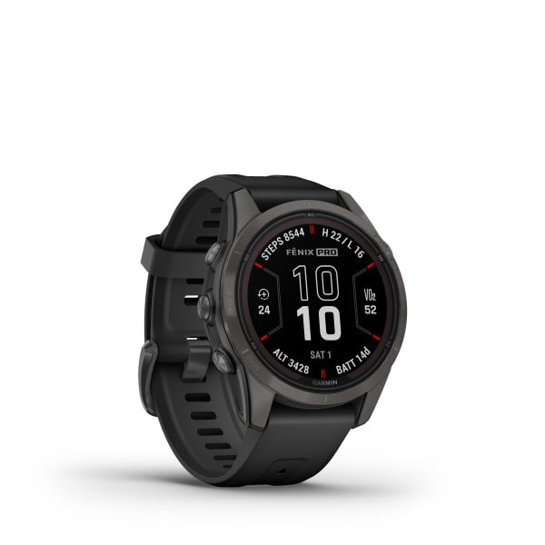 FENIX® 7S PRO - SAPPHIRE SOLAR EDITION Schwarz/Carbongrau Titan DLC 