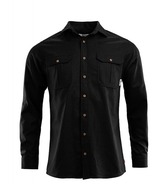 Leisurewool Reborn Shirt-dark grey melange