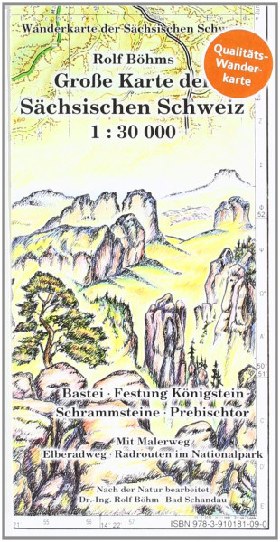 Große Karte der Sächsischen Schweiz