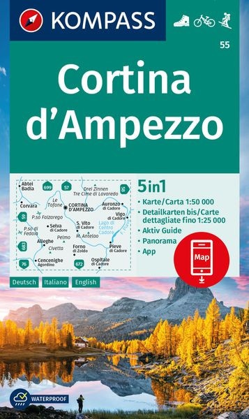 Wanderkarte Cortina d'Ampezzo
