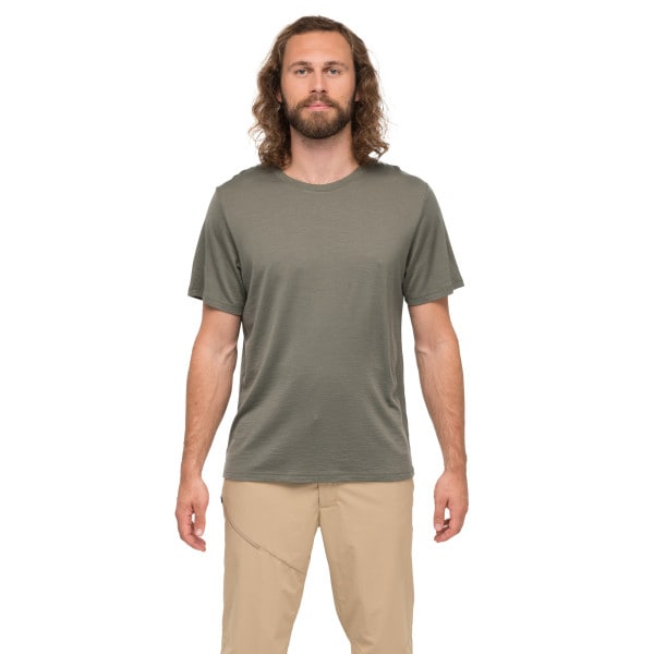 Whenever Merino Tee Green Mud