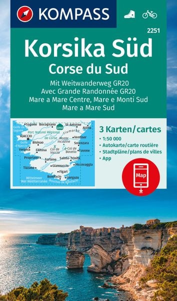 Wanderkarte Korsika Süd, Corse du Sud