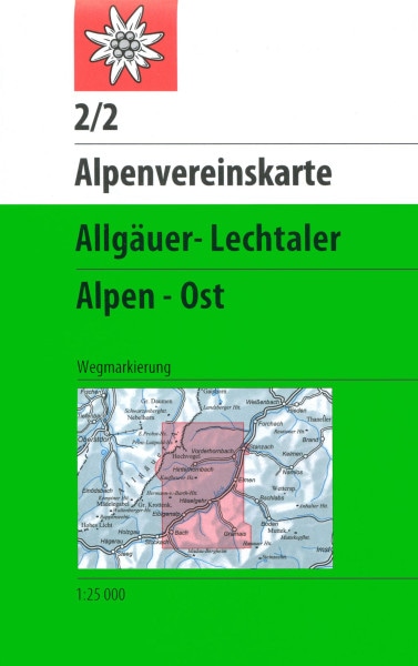 AV-Karte 2/2 - Allgäuer-Lechtaler Alpen Ost