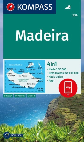 Wanderkarte Madeira