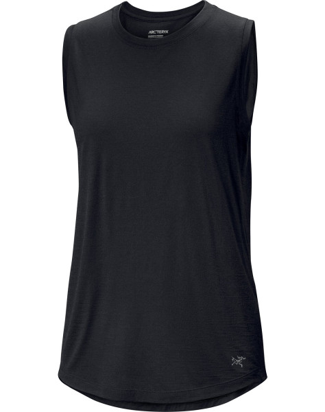 Lana Merino Wool Tank W Black