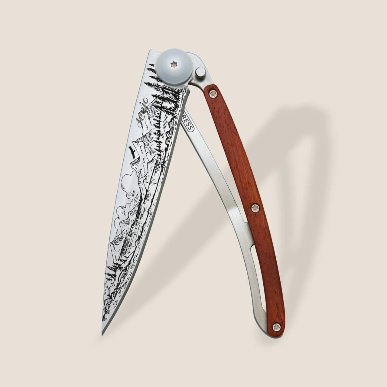 deejo 37g Messer - Korallenholz Berg