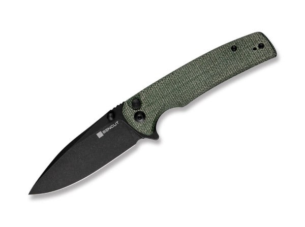 Sencut Sachse Micarta Green - Black Blade