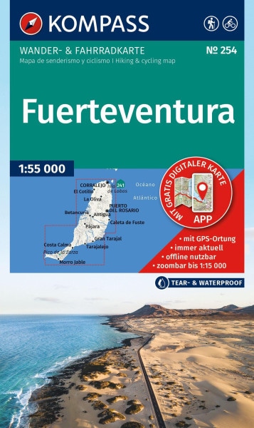 Wanderkarte Fuerteventura 3in1