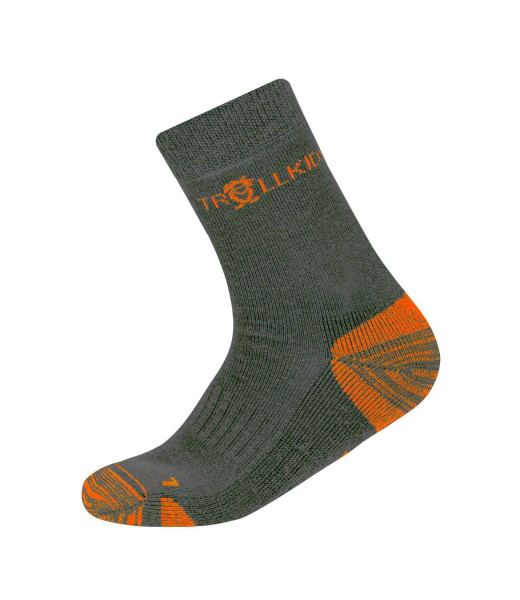 Kids Preikestolen Hiking Socks Anthracite/Flame Orange
