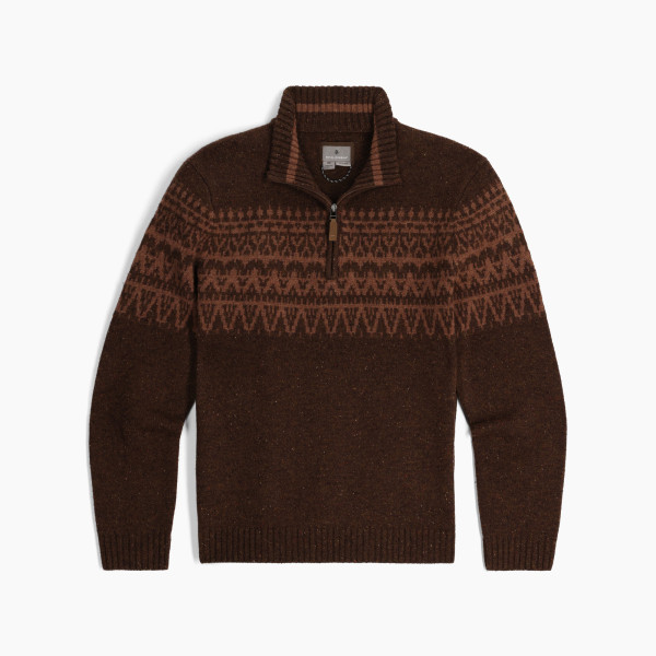 Arch Rock 1/4 Zip L/S Seal Brown