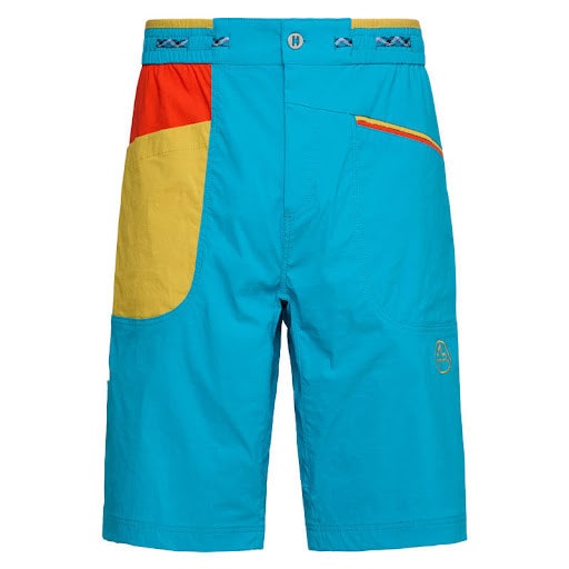 Belay Short Tropical Blue/Cherry