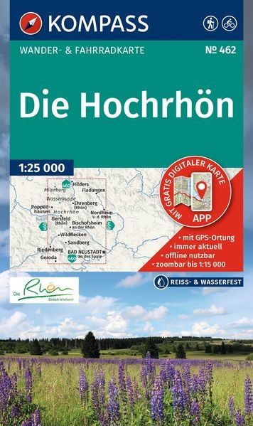Wanderkarte Die Hochrhön