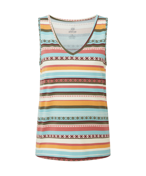 Neha V Neck Tank W Evergreen Indreni