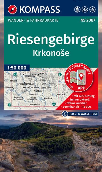 Wanderkarte 2087- Riesengebirge, Krkonose